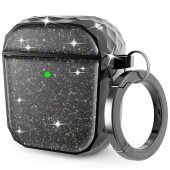 AhaStyle Twinkle Glitter Protection Case for AirPods 2 Black