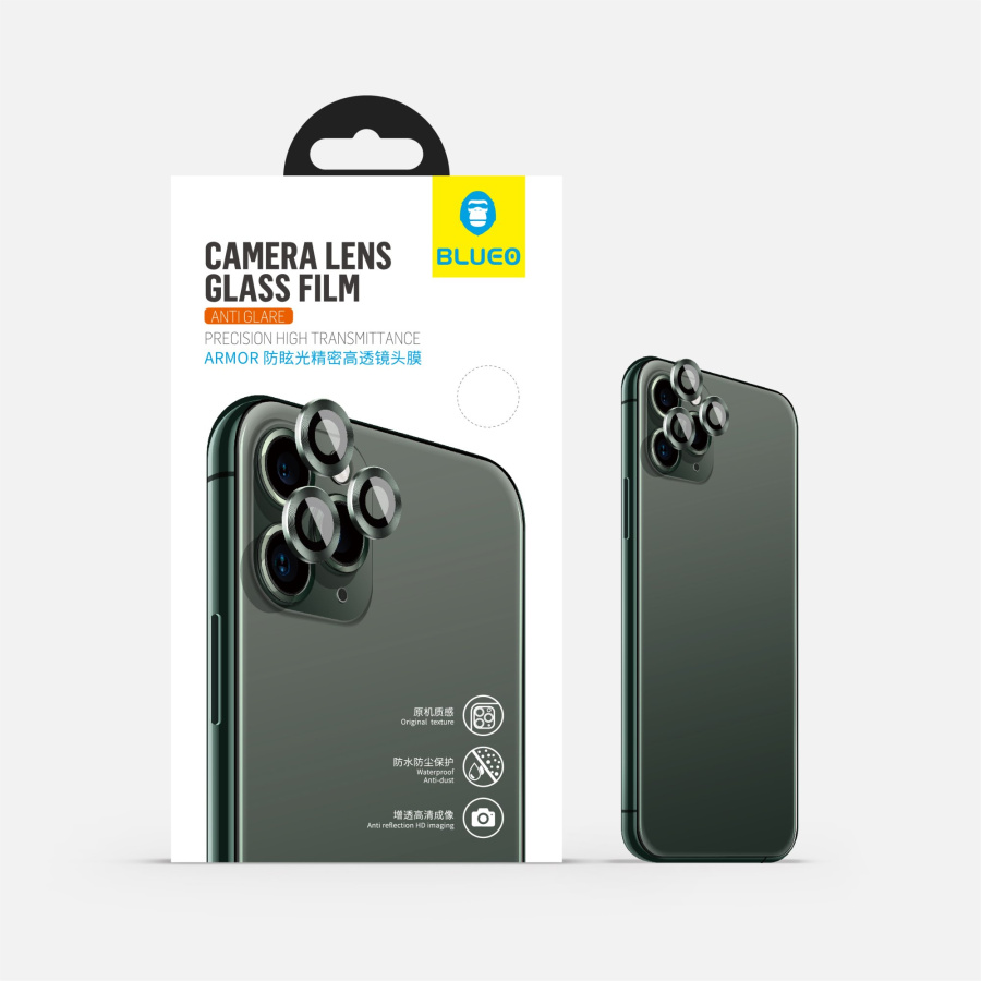 Blueo Armor Phone Camera Lens Protector for iPhone 11  Silver