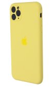 Silicone Case for iPhone 12 Pro Yellow (With Camera Lens Protection)