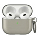 AhaStyle Transparent TPU Case for Airpods 4 Black