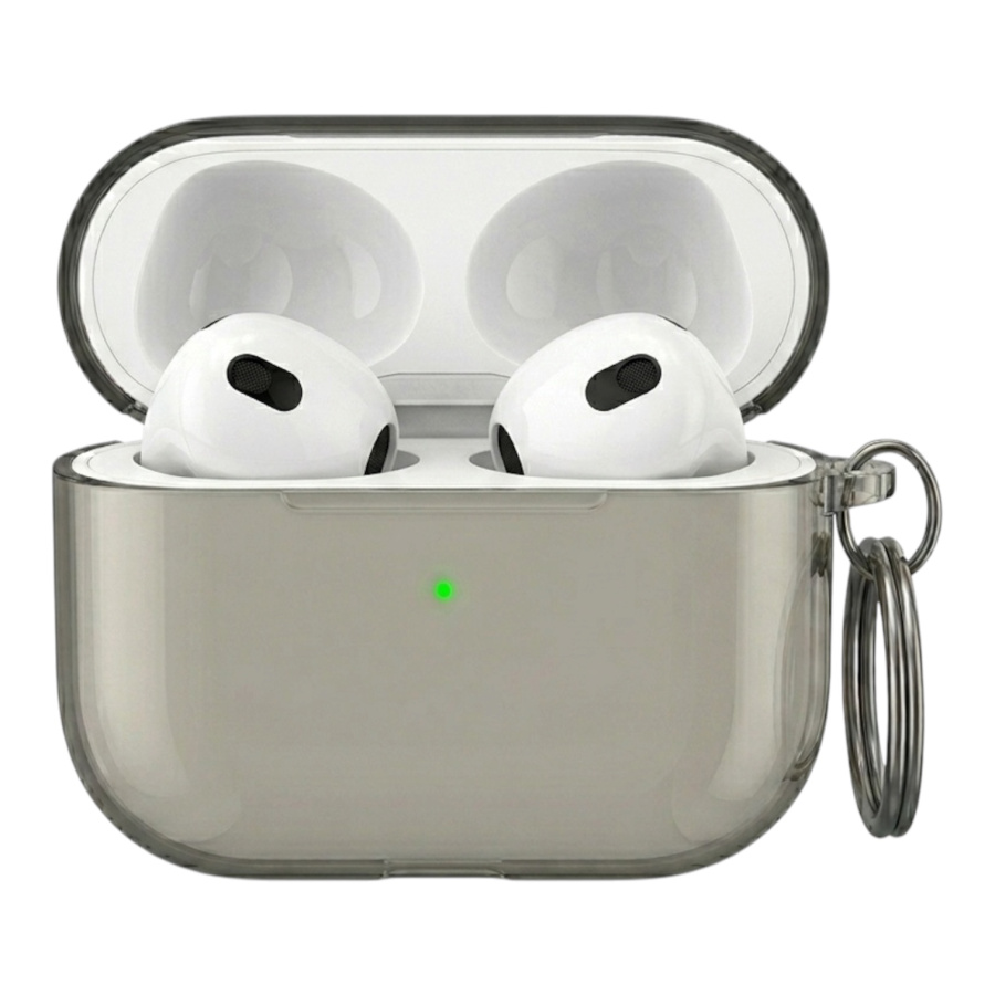AhaStyle Transparent TPU Case for Airpods 4 Black