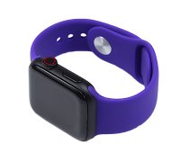 Silicone Watch Band for for Apple Watch 42/44/45/46 mm S/M Deep Purple