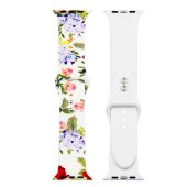 Painted Silicone Watch Band for Apple Watch 42/44/45/46/49 mm S/M 19