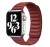 Leather Link for Apple Watch 42/44/45/46/49 mm S/M Red