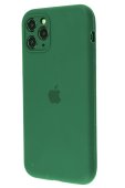 Apple Silicone Case for iPhone 12 Pro Army Green (With Camera Lens Protection)