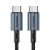 Choetech PD 60W USB-C to USB-C Nylon Cable (2m) Black