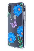 Devia Blossom Series Crystal Case for iPhone Xs Max Blue