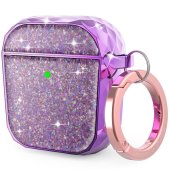 AhaStyle Twinkle Glitter Protection Case for AirPods 2 Lavender Purple