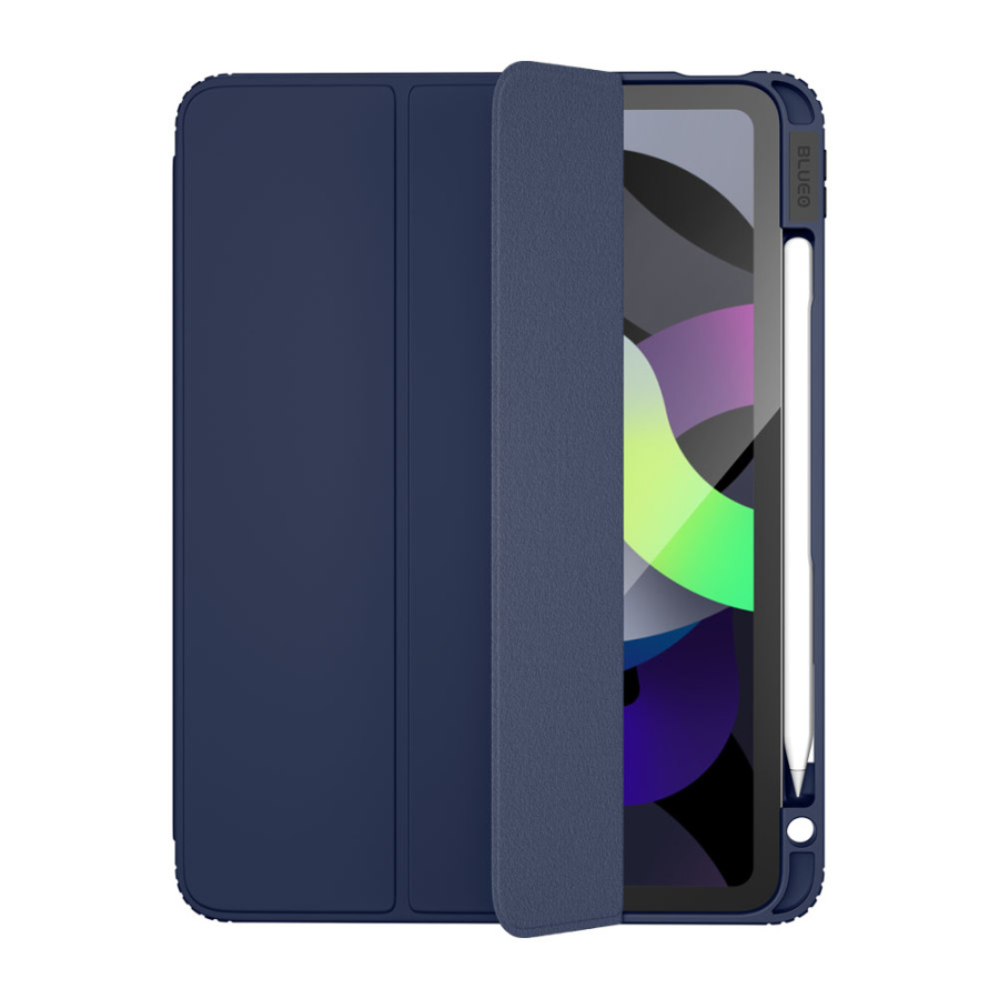 Blueo Ape Case with Leather Sheath for iPad 10.2''(2019/2020) Navy Blue