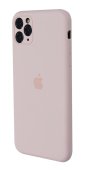 Apple Silicone Case for iPhone 12 Pro Pink Sand  (With Camera Lens Protection)