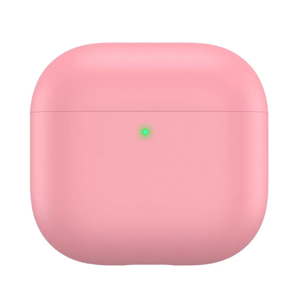 AhaStyle Ultra-Thin Colorful Silicone Case for Airpods 4 Pink