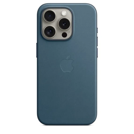 Apple FIneWoven Case 1:1 for iPhone 15 Pro with MagSafe Pacific Blue