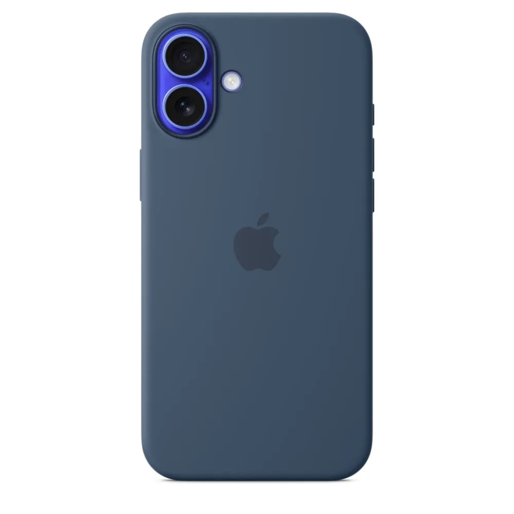 Apple Silicone Case 1:1 for iPhone 16 Plus with MagSafe Denim
