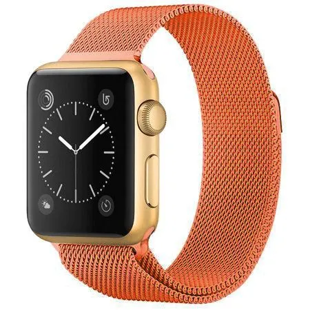 Milanese Loop for Apple Watch 42/44 mm Orange