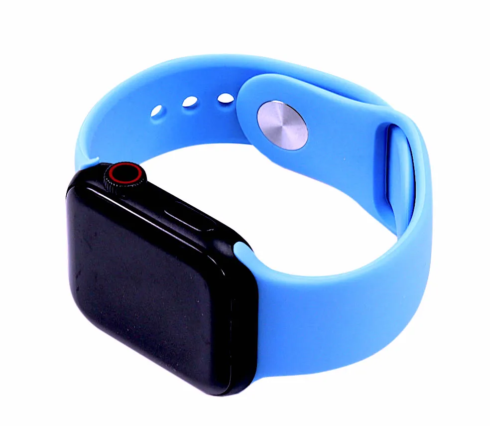 Silicone Watch Band for for Apple Watch 38/40/41/42 mm S/M Surf Blue