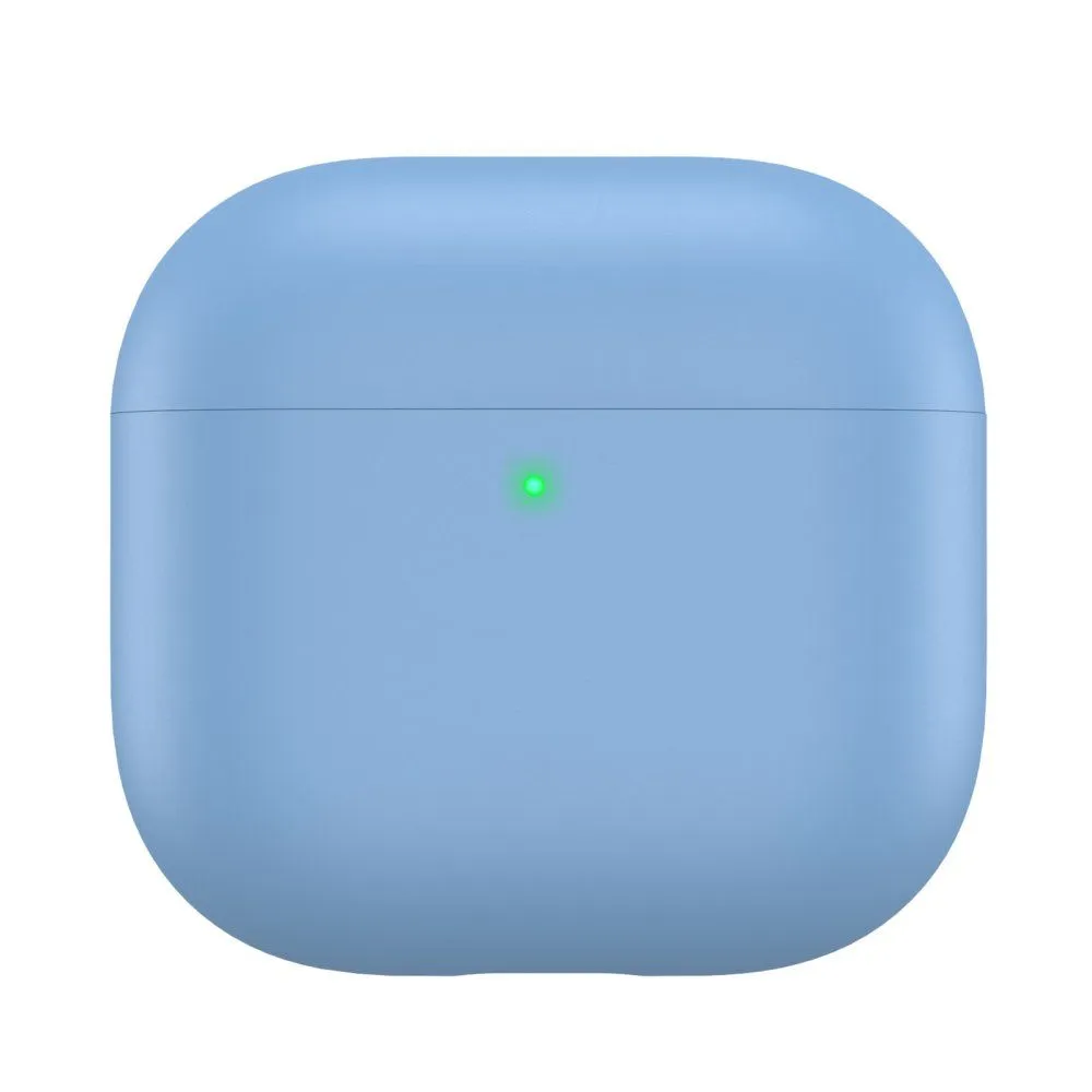 AhaStyle Ultra-Thin Colorful Silicone Case for Airpods 4 Sky Blue