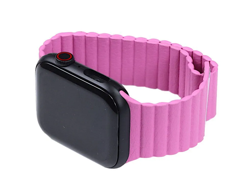 Magnetic Leather Loop For Apple Watch 38/40 mm Pink