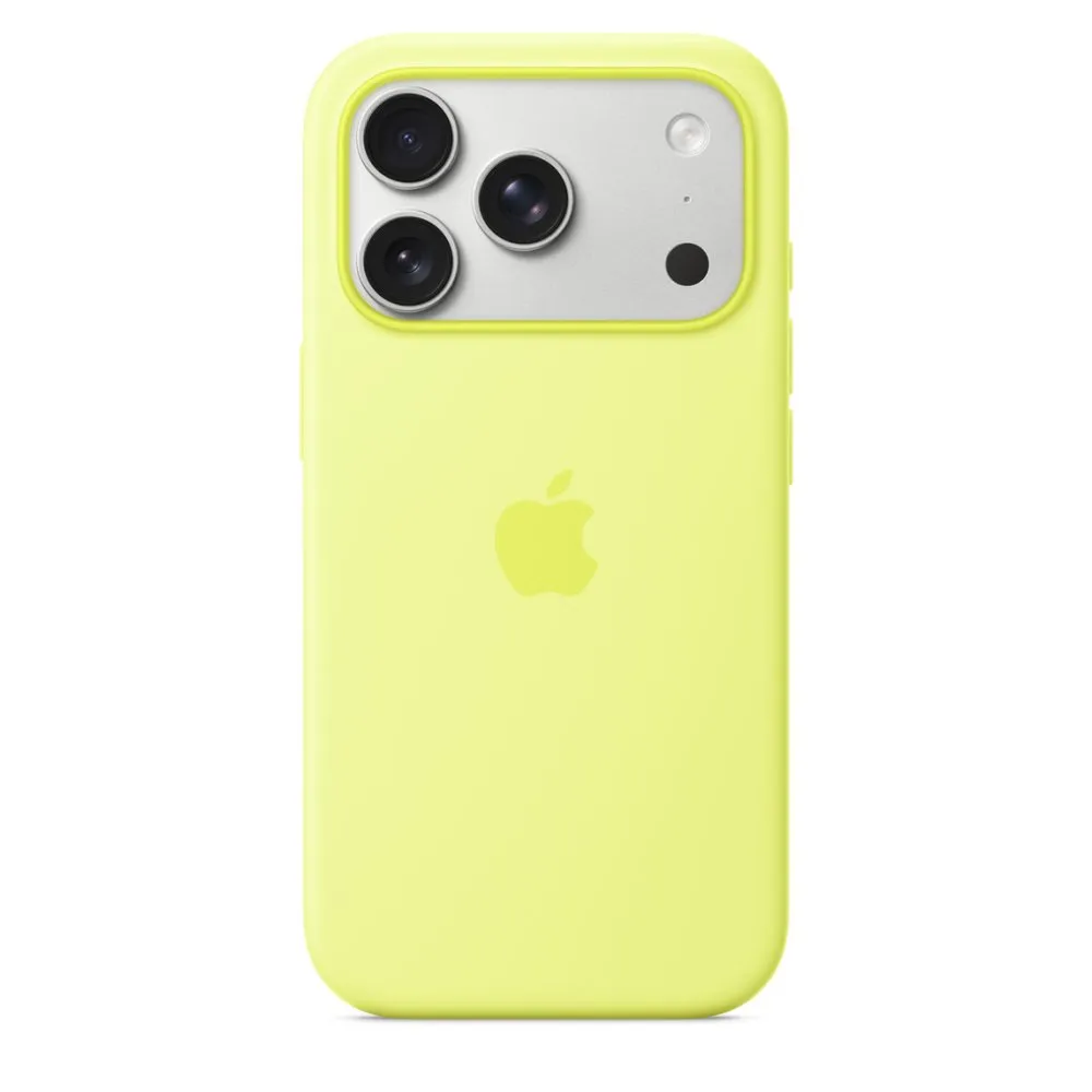Apple Silicone Case 1:1 for iPhone 17 Pro Max with MagSafe Neon Yellow