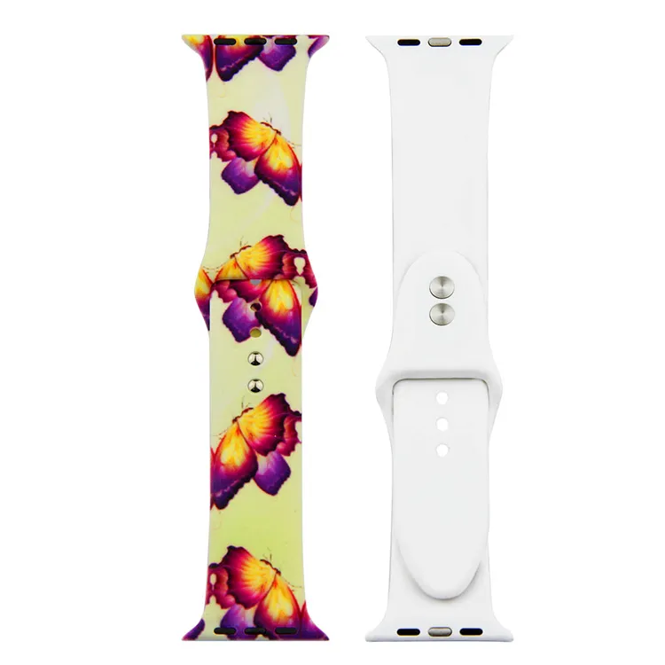 Painted Silicone Watch Band for Apple Watch 42/44mm S/M 15