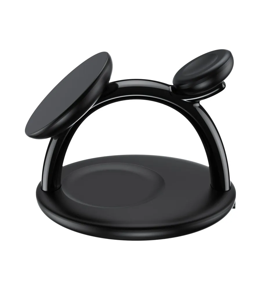 Choetech Magnetic 3 in 1 magnetic Wireless Charging Stand Black