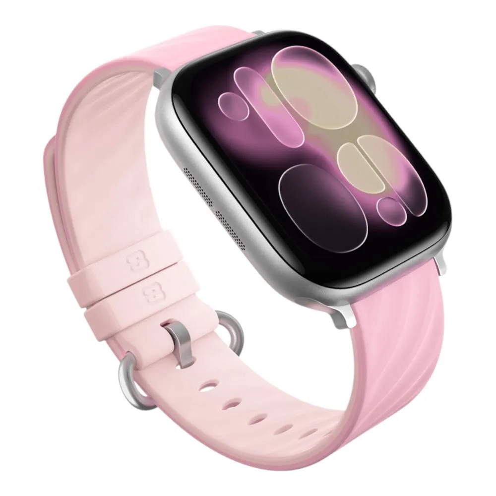 Blueo Lolipop Silicone Band for Apple Watch 42/44/45/46/49 mm Pink White