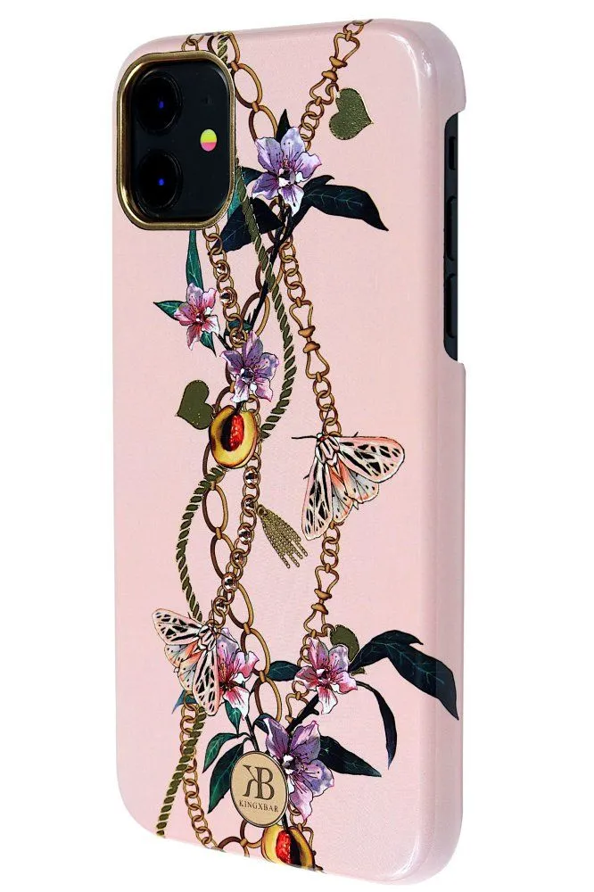 Kingxbar Luxe Living Case with Swarovski Crystals for iPhone 11 Pink