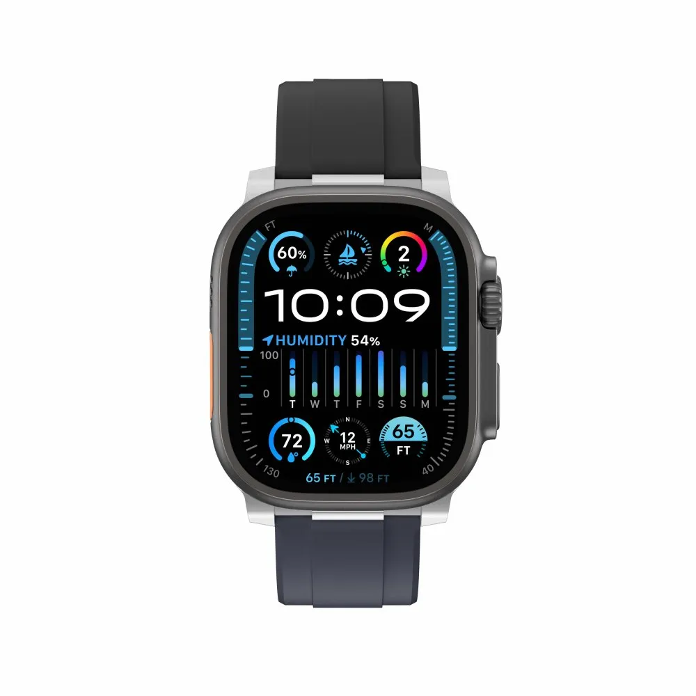 AmazingThing Chrono Band for Apple Watch 42/44/45/46/49 mm Iron Grey/Black