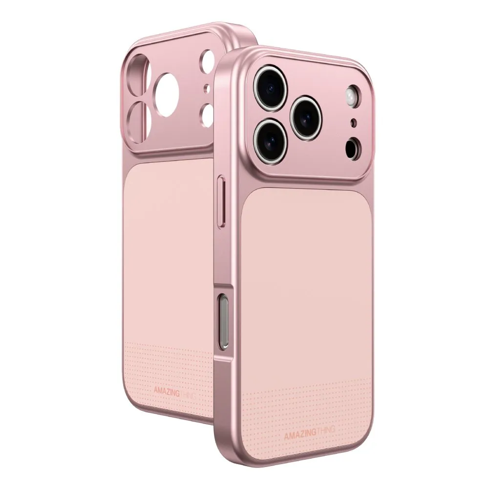 AmazingThing Minimal Minimal Full Cover Case for iPhone 17 Pro Max with MagSafe Pink