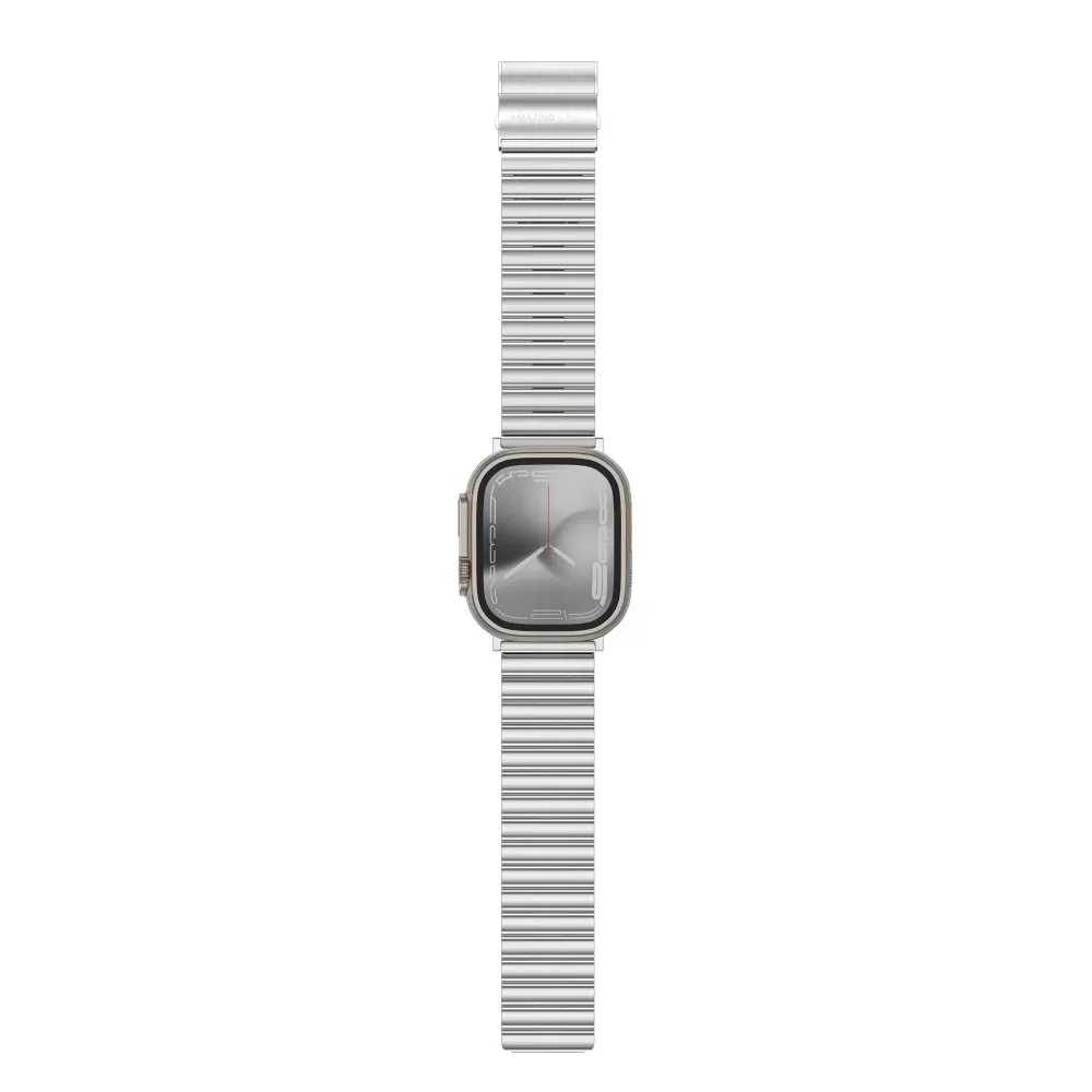 AmazingThing Titan Steel Band for Apple Watch 42/44/45/46/49 mm Grey