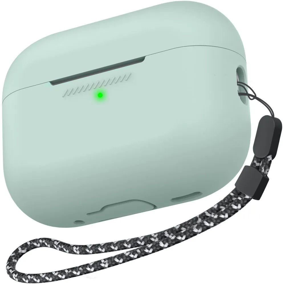 AhaStyle Colorful Silicone Case for Airpods Pro 2 Gemstone Green