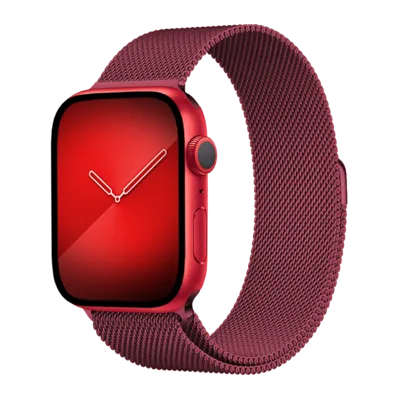 Milanese Loop for Apple Watch 42/44mm Rose Red