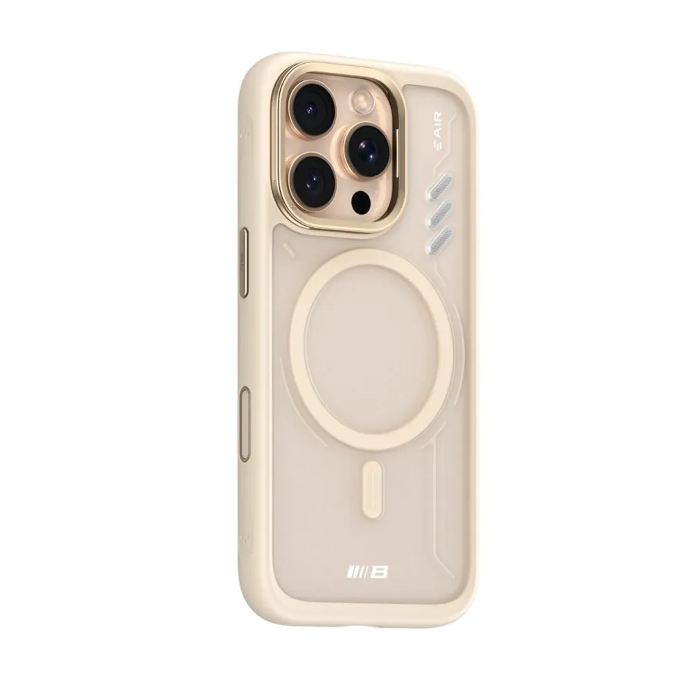Blueo Frosted Heat Dissipation Case for iPhone 16 Pro with MagSafe Gold
