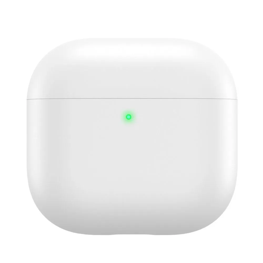 AhaStyle Ultra-Thin Colorful Silicone Case for Airpods 4 White