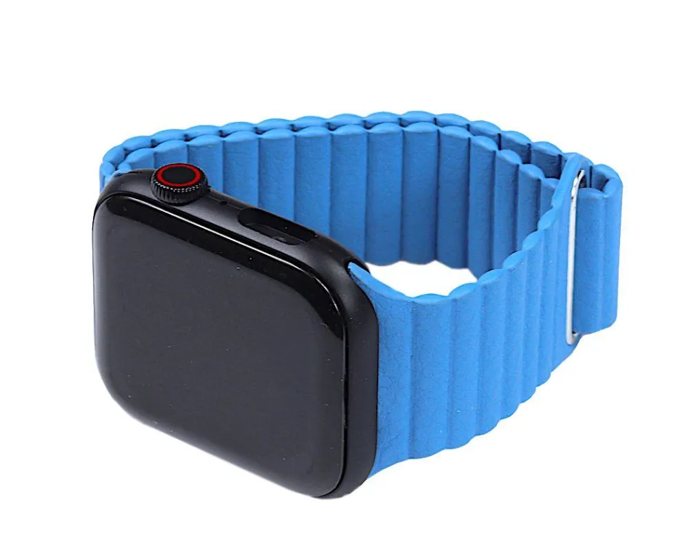 Magnetic Leather Loop For Apple Watch 38/40 mm Cornflower