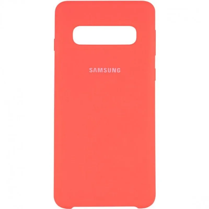 Silicone case for Samsung S10+ (Full Protection) Orange