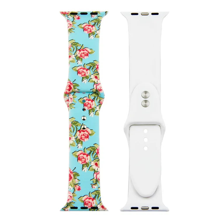 Painted Silicone Watch Band for Apple Watch 42/44mm S/M 5