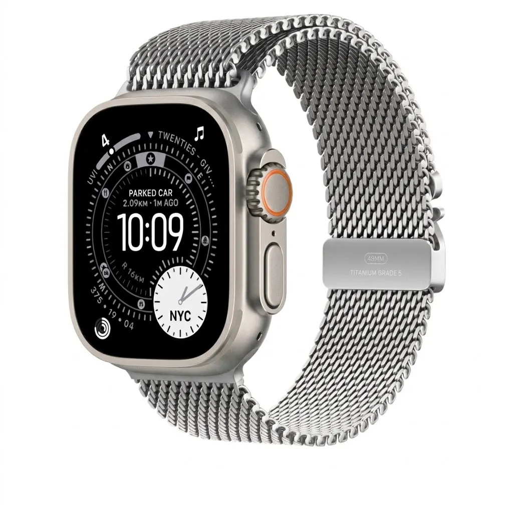Milanese Loop for Apple Watch 42/44/45/46/49 mm Silver (new)