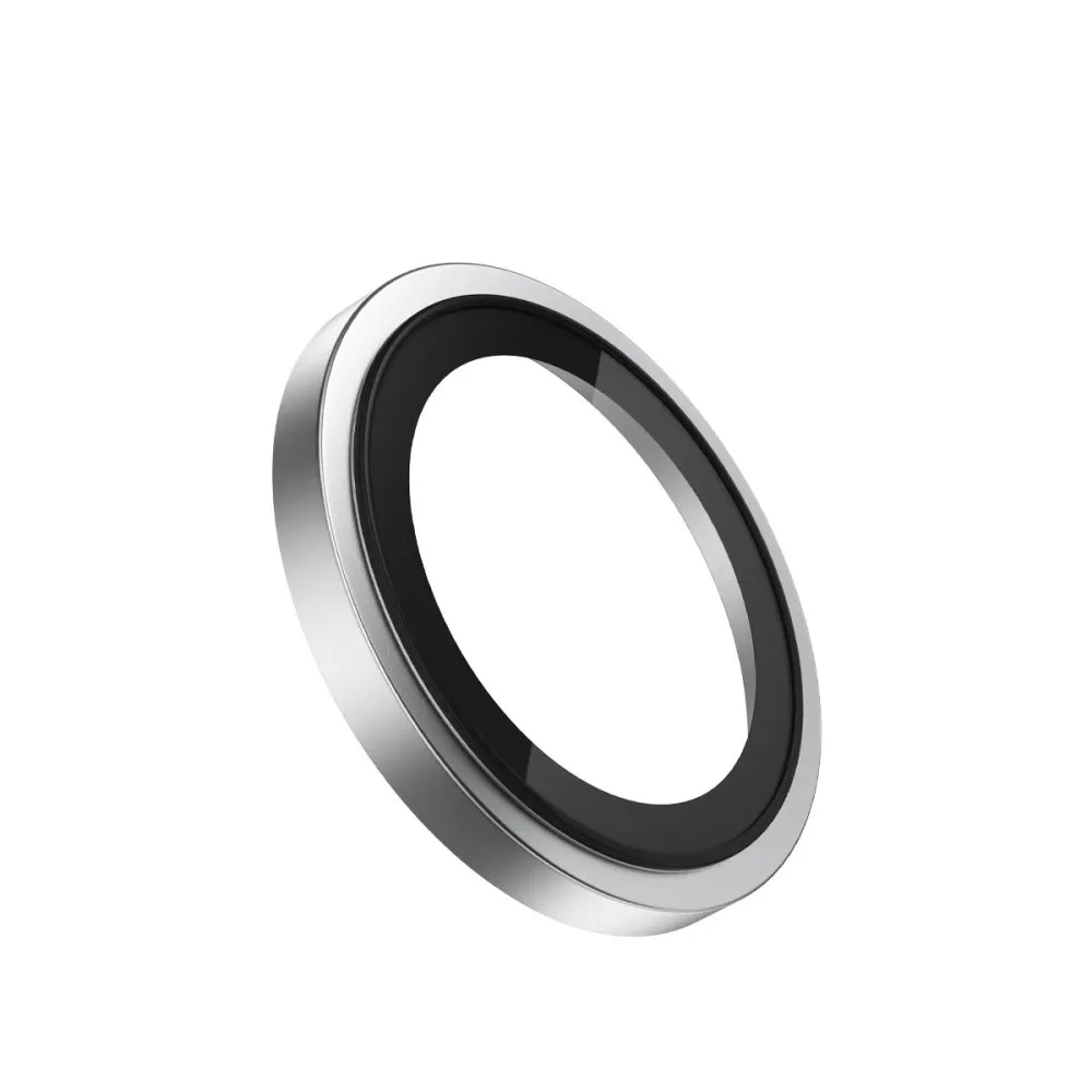 Blueo Original Metal Frame Lens Protector Glass for iPhone 18 Pro/18 Pro Max Silver