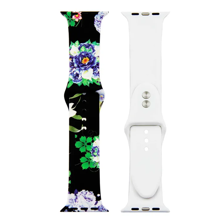 Painted Silicone Watch Band for Apple Watch 38/40mm S/M 21