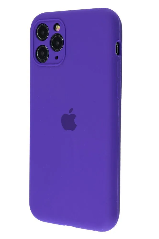 Apple Silicone Case for iPhone 11 Pro Deep Purple (With Camera Lens Protection)