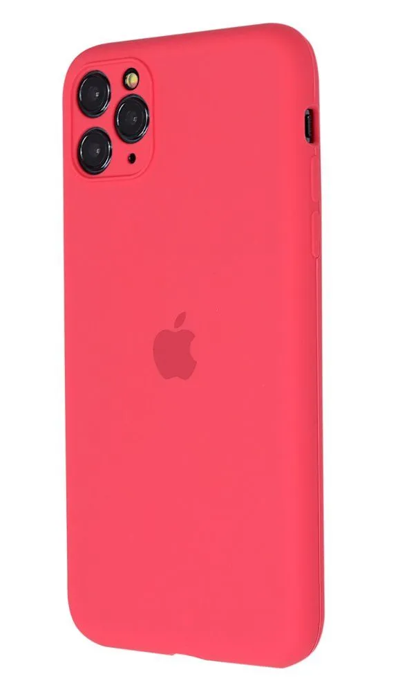 Apple Silicone Case for iPhone 12 Pro Raspberry Red (With Camera Lens Protection)