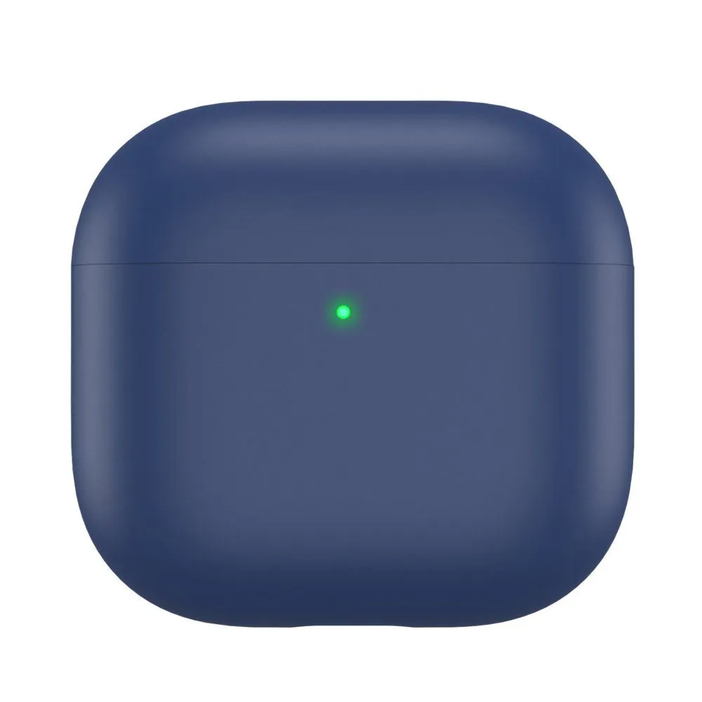 AhaStyle Ultra-Thin Colorful Silicone Case for Airpods 4 Midnight Blue