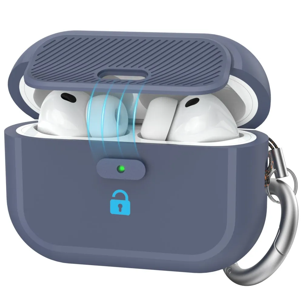 AhaStyle SnapLock Case for Airpods Pro 3 Midnight Blue